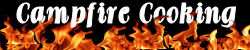 Campfire cooking banner sign