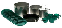 camping pots and pans set