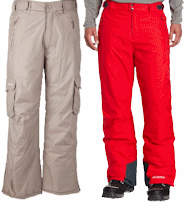 Columbia winter shell snow and ski pants