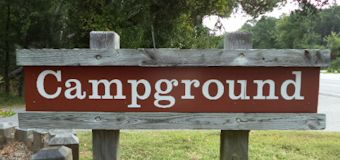 Camping Trip campground Sign: