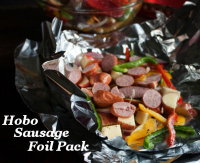 Hobo Sausage Tin Foil Pack Camp Meal