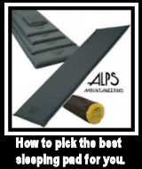 Self-inflating sleeping pads