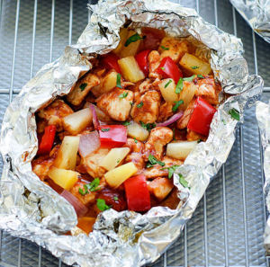 Peppers and Potatoes Chicken Foil Pack