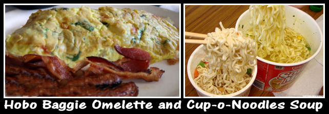 breakfast and lunch camp meals